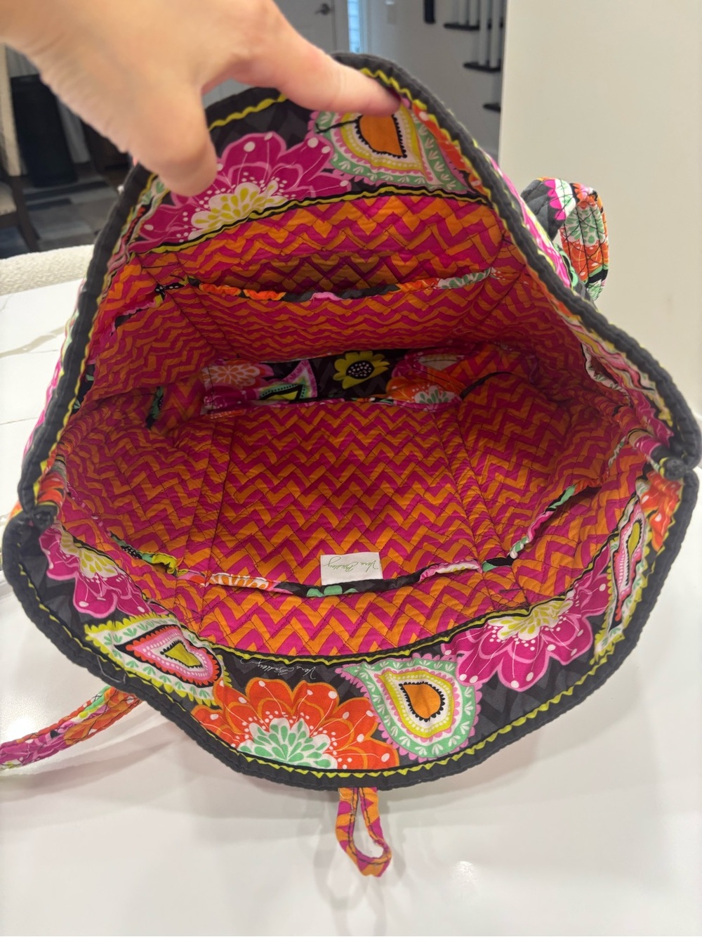 Vera Bradley Ziggy Zinnia Toggle Tote Bag - Gem